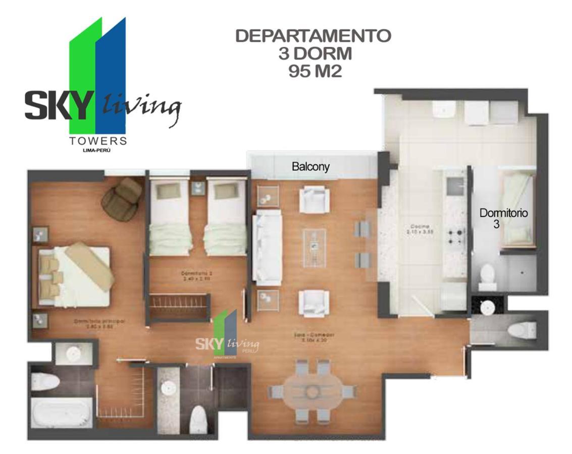 Skyliving Towers Apartments - Peru Lima Exterior photo